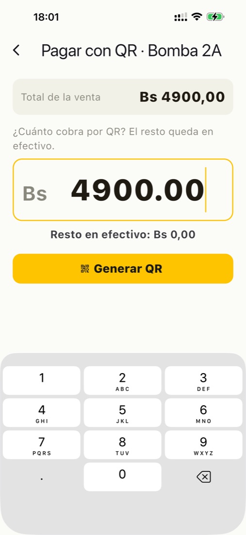 Cobrar una venta con QR